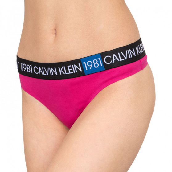 Tanga para mulher Calvin Klein rosa (QF5448E-8ZK)