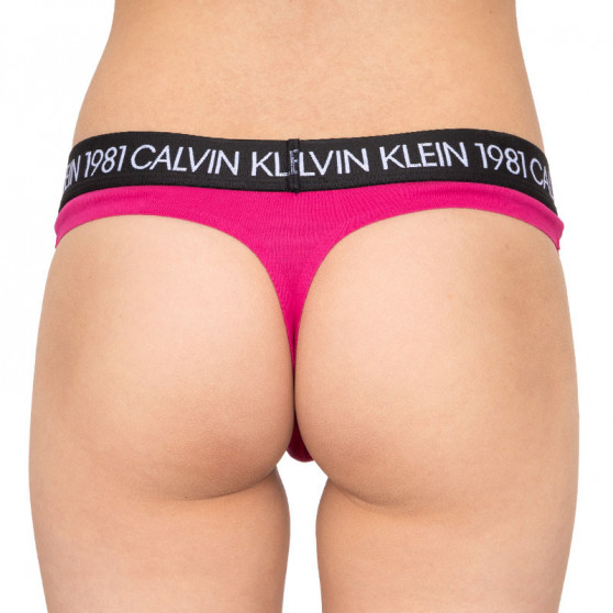 Tanga para mulher Calvin Klein rosa (QF5448E-8ZK)