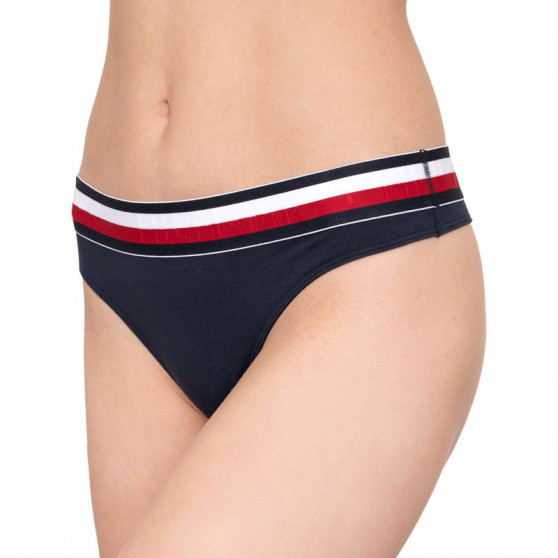 Tanga para mulher Tommy Hilfiger azul escuro (UW0UW00513 416)