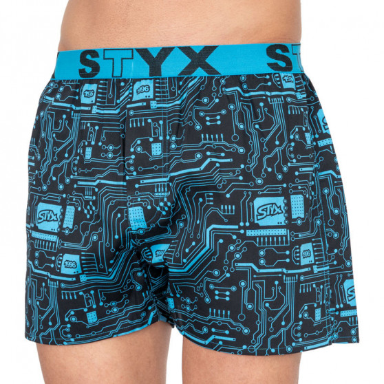 Boxers para homem Styx arte desporto borracha t-shirt (B857)