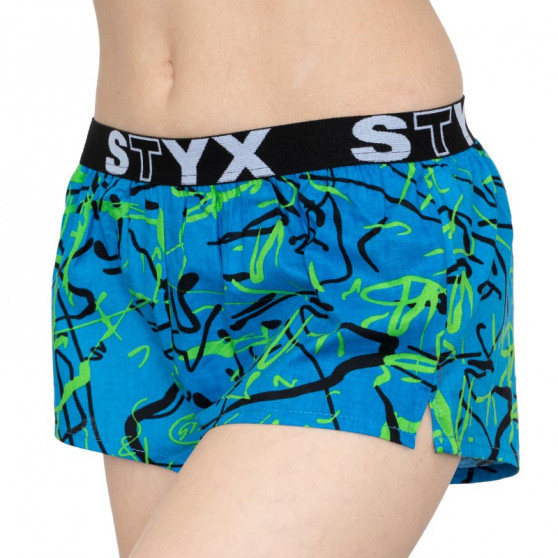 Boxers para mulher Styx arte esportes borracha Jáchym azul (T651)