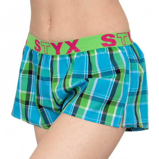 Boxers para mulher Styx desporto elástico multicolorido (T640)