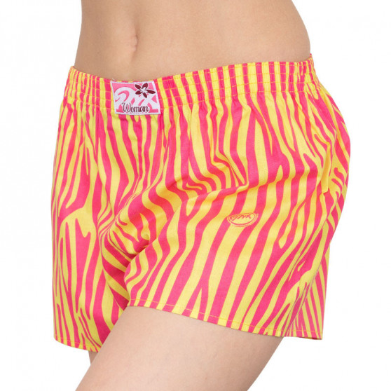 Boxers para mulher Styx arte clássica borracha amarelo zebra (K654)