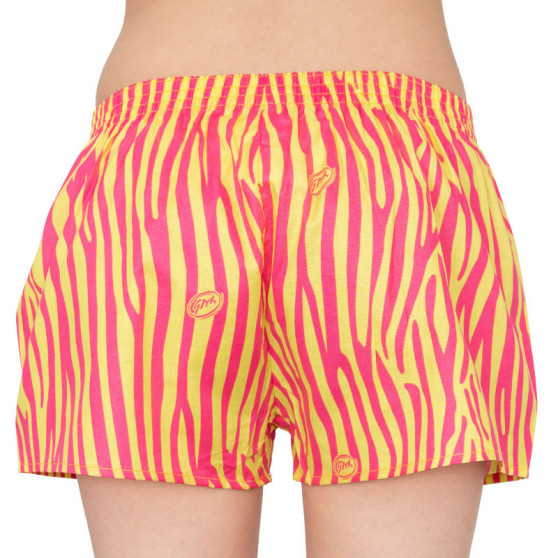 Boxers para mulher Styx arte clássica borracha amarelo zebra (K654)