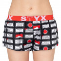 Boxers para mulher Styx arte desportiva borracha aviso (T553)