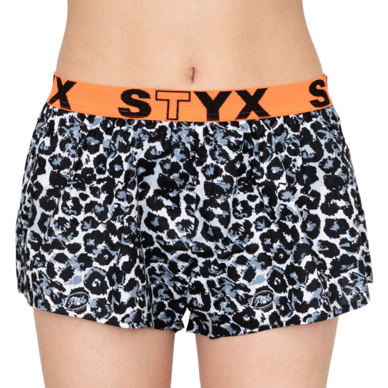 Boxers para mulher Styx arte esporte borracha cheetah (T551)