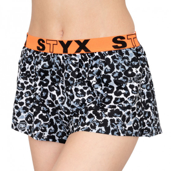 Boxers para mulher Styx arte esporte borracha cheetah (T551)