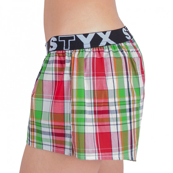 Boxers para mulher Styx desporto elástico multicolorido (T626)