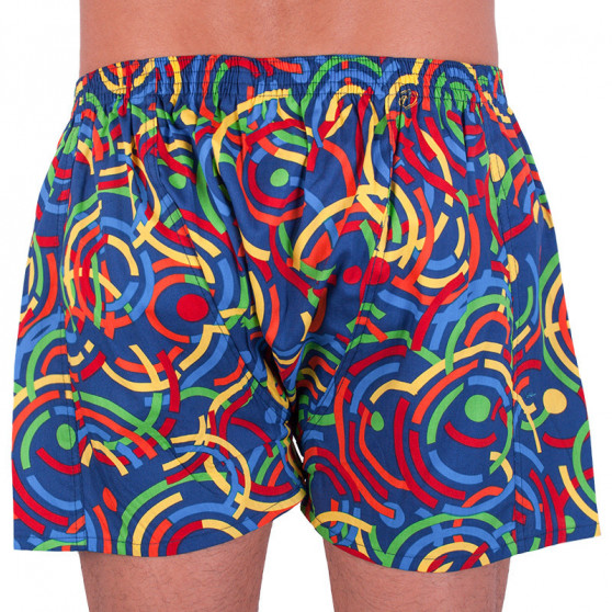 Boxers para homem Styx art borracha clássica superdimensionado colorido (E659)