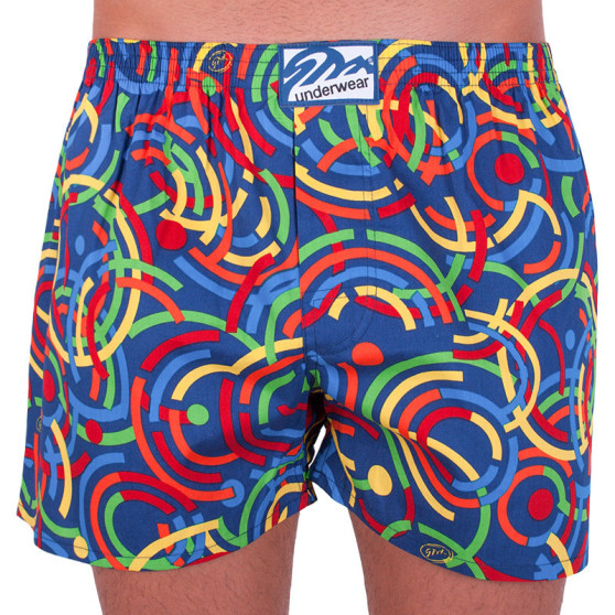 Boxers para homem Styx art borracha clássica superdimensionado colorido (E659)