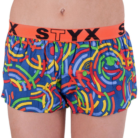 Boxers para mulher Styx arte esportes borracha multicolorido (T659)