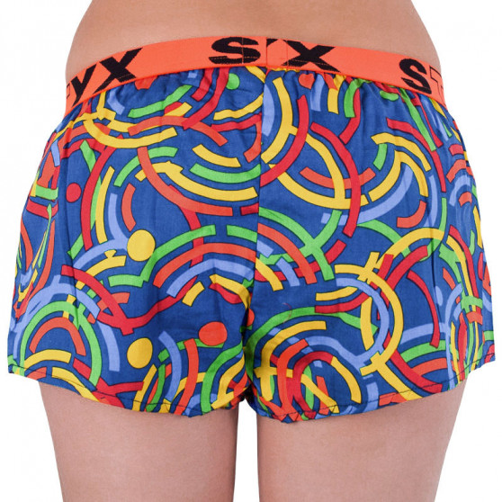 Boxers para mulher Styx arte esportes borracha multicolorido (T659)