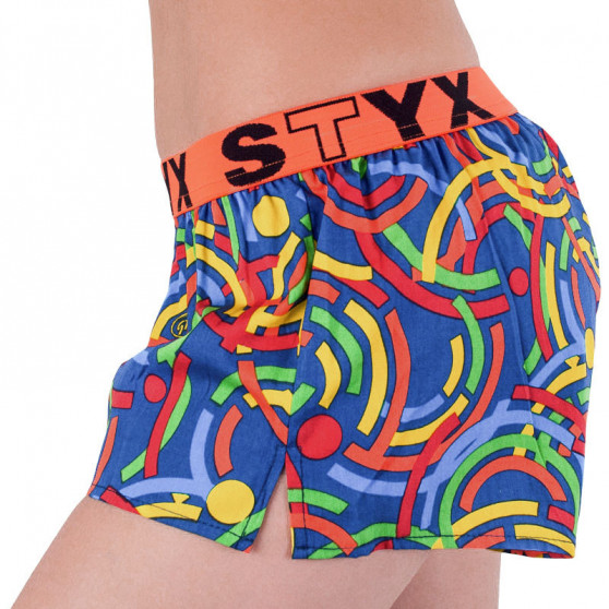 Boxers para mulher Styx arte esportes borracha multicolorido (T659)