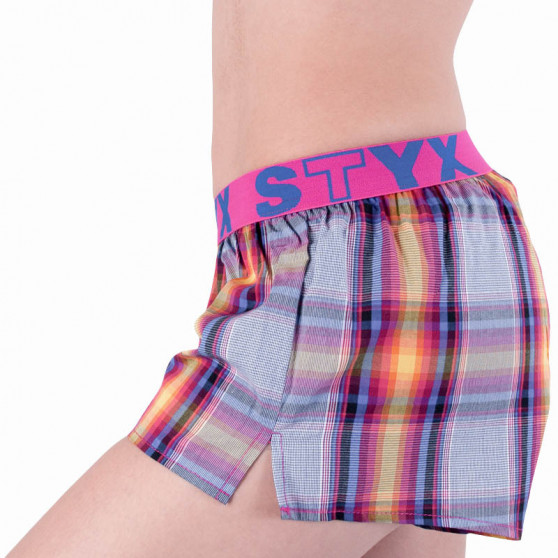 Boxers para mulher Styx desporto elástico multicolorido (T629)