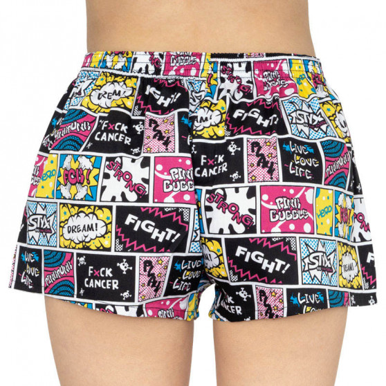 Boxers para mulher Styx art borracha clássica Pink Bubble (K858)