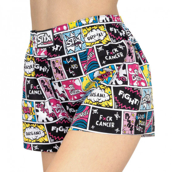 Boxers para mulher Styx art borracha clássica Pink Bubble (K858)