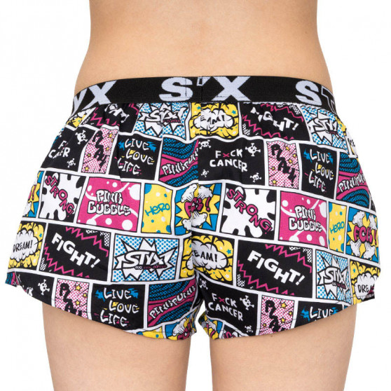 Boxers para mulher Styx arte esportes borracha Pink Bubble (T858)