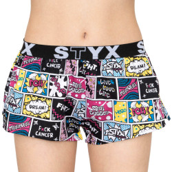 Boxers para mulher Styx arte esportes borracha Pink Bubble (T858)