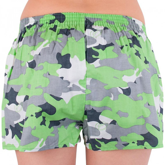 Boxers para mulher Styx art borracha clássica verde camuflagem (K559)