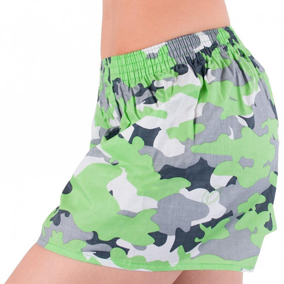 Boxers para mulher Styx art borracha clássica verde camuflagem (K559)