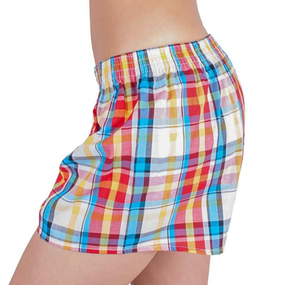 Boxers para mulher Styx clássico elástico multi-colorido (K621)