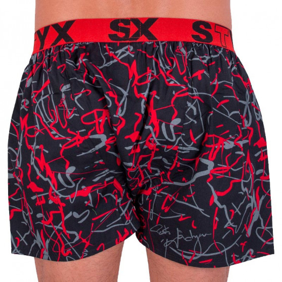 Boxers para homem Styx arte esportes borracha Jáchym preto (B550)