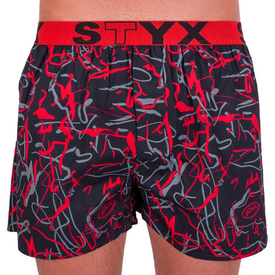 Boxers para homem Styx arte esportes borracha Jáchym preto (B550)