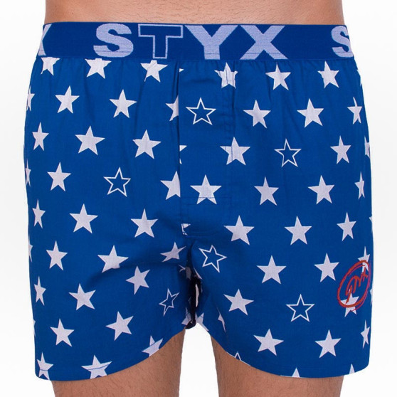 Boxers para homem Styx arte desporto estrelas de borracha (B658)