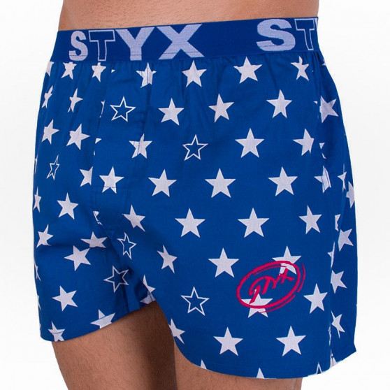 Boxers para homem Styx arte desporto estrelas de borracha (B658)