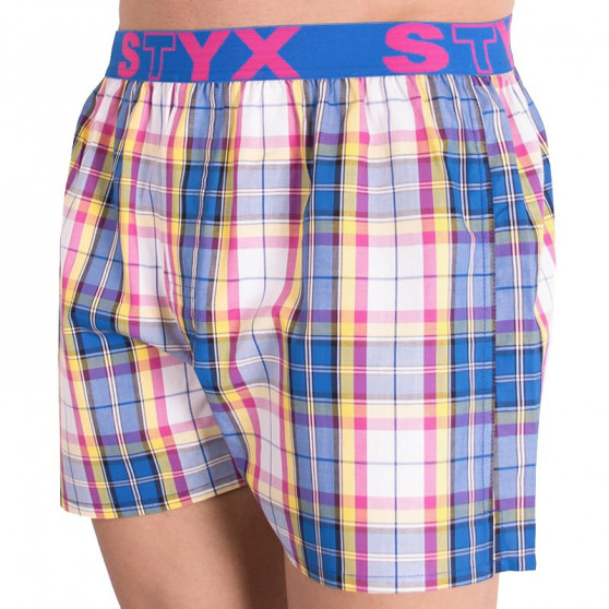 Boxers para homem Styx desporto elástico multicolorido (B613)