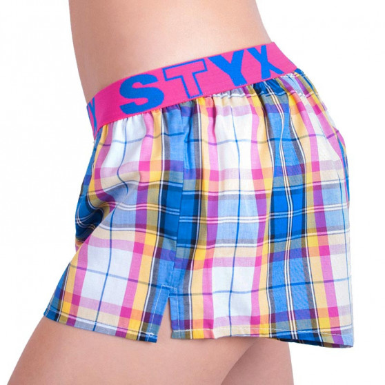 Boxers para mulher Styx desporto elástico multicolorido (T613)