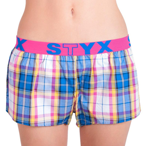 Boxers para mulher Styx desporto elástico multicolorido (T613)