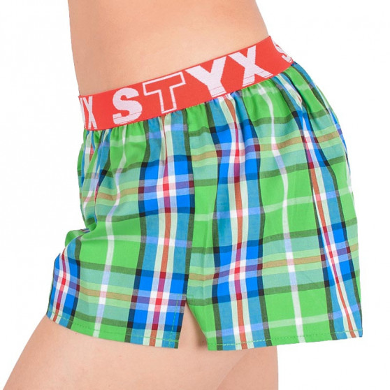 Boxers para mulher Styx desporto elástico multicolorido (T618)