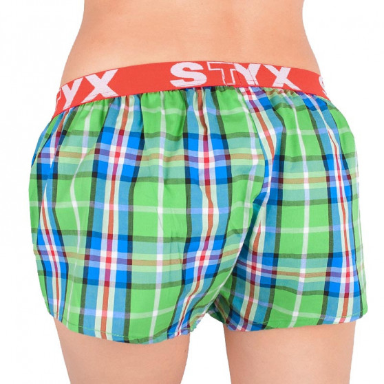 Boxers para mulher Styx desporto elástico multicolorido (T618)