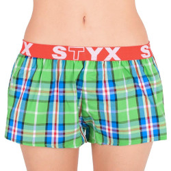 Boxers para mulher Styx desporto elástico multicolorido (T618)