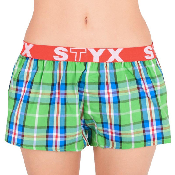 Boxers para mulher Styx desporto elástico multicolorido (T618)