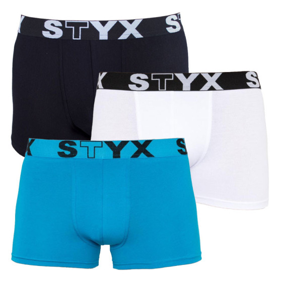 3PACK Boxers para homem Styx desporto elástico multicolorido (G960691061)