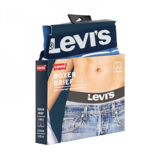 2PACK Boxers para homem Levis azul (905011001 003)