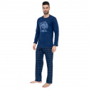 Pijama para homem Gino azul escuro (79063)