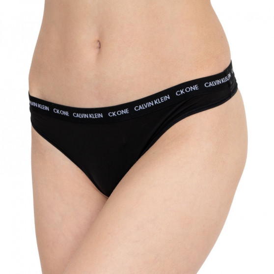 Tanga feminina CK ONE preta (QD3790E-001)