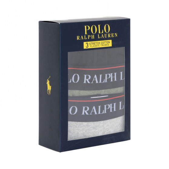 3PACK Boxers para homem Ralph Lauren multicolorido (714662050050)