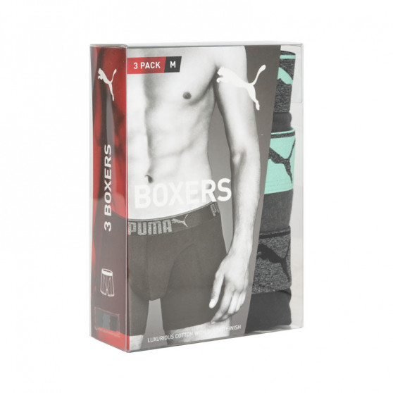 3PACK Boxers para homem Puma multicolorido (681030001 005)