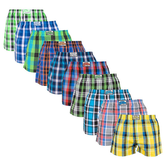 10PACK Boxers para homem Styx borracha clássica multi-coloured (A7381234567910)