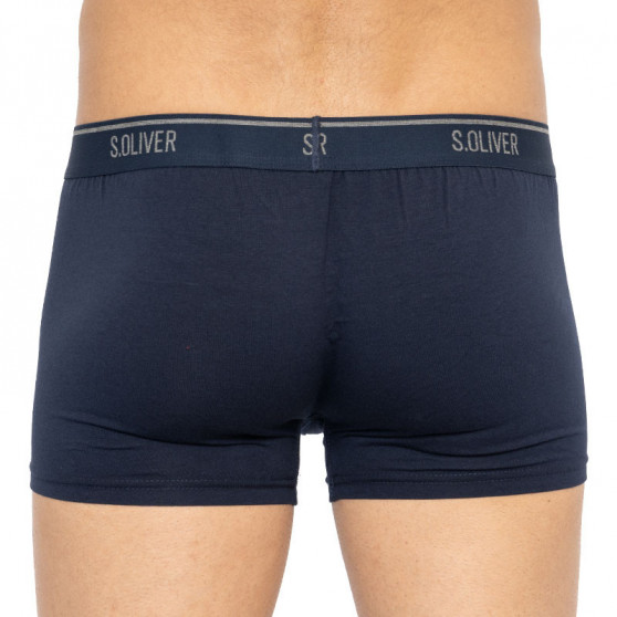 3PACK Boxers para homem S.Oliver azul (26.899.97.5623.12L3)