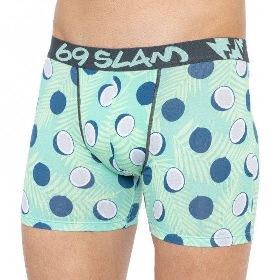 Boxers para homem 69SLAM fit bambu coco azul