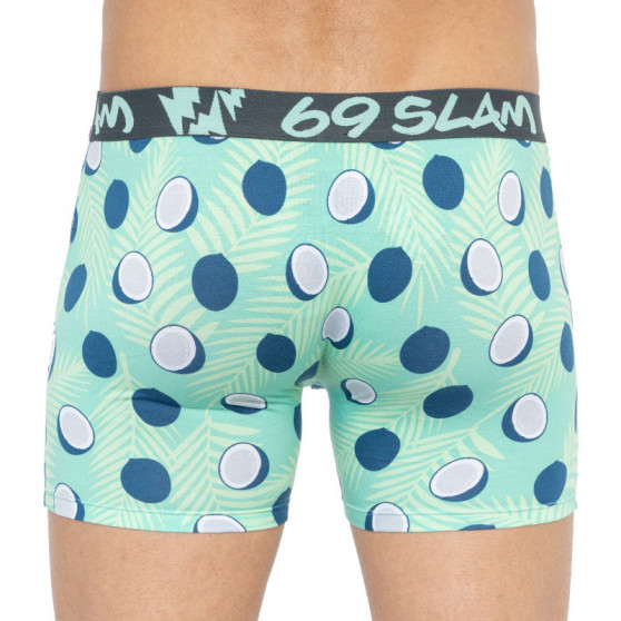 Boxers para homem 69SLAM fit bambu coco azul