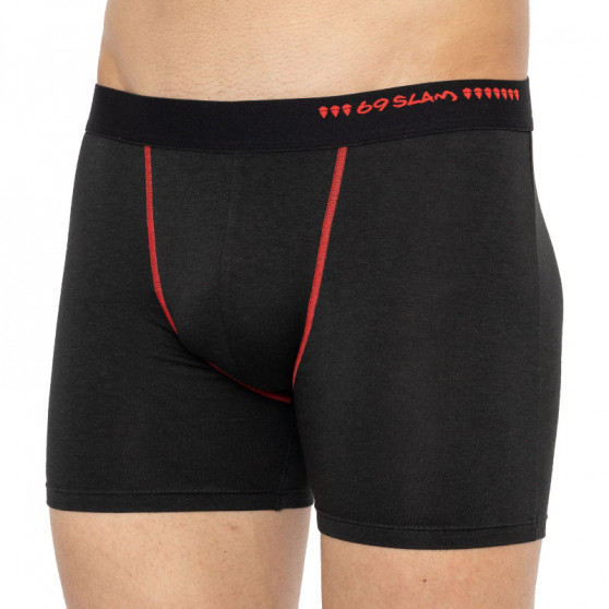 Boxers para homem 69SLAM fit bambu plain preta