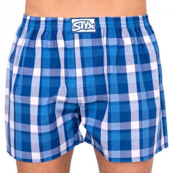 3PACK Boxers para homem Styx borracha clássica superdimensionado multicolorido (E8040510)