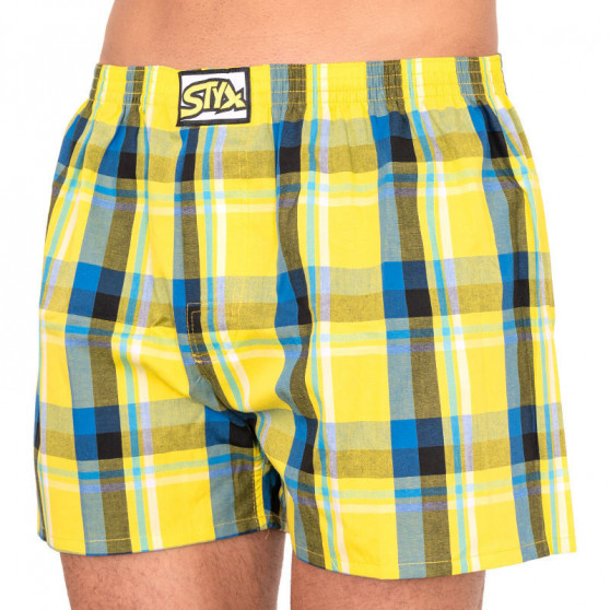 3PACK Boxers para homem Styx borracha clássica superdimensionado multicolorido (E8040510)