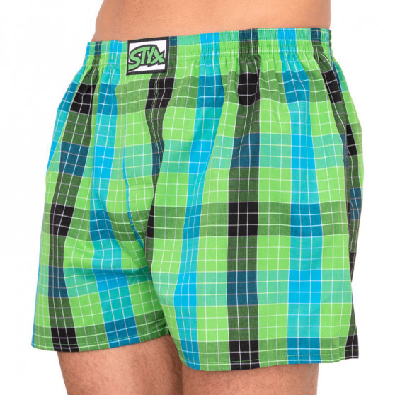 3PACK Boxers para homem Styx borracha clássica superdimensionado multicolorido (E8040510)